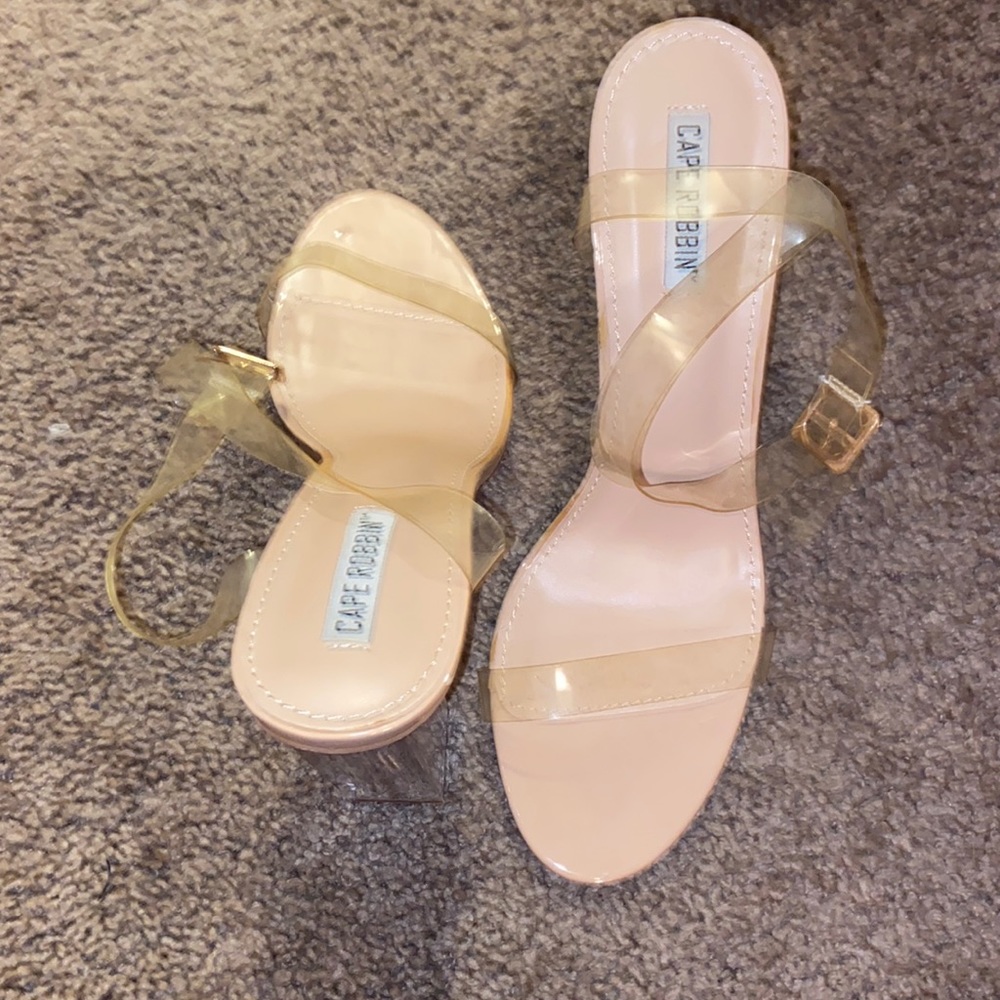 Cape Robbin clear heels